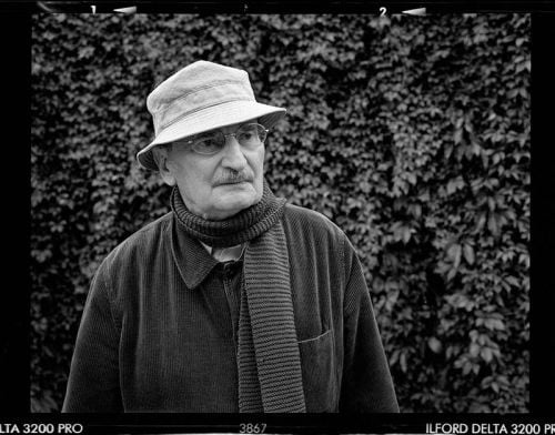 Sławomir Mrożek, Oficyna Literacka Noir sur Blanc w Warszawie, 1 października 2009, fot. Rałaf Guz / Fotorzepa / Forum